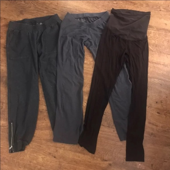 SOLD Maternity Sweats and Leggings Bundle - Picture 1 of 4